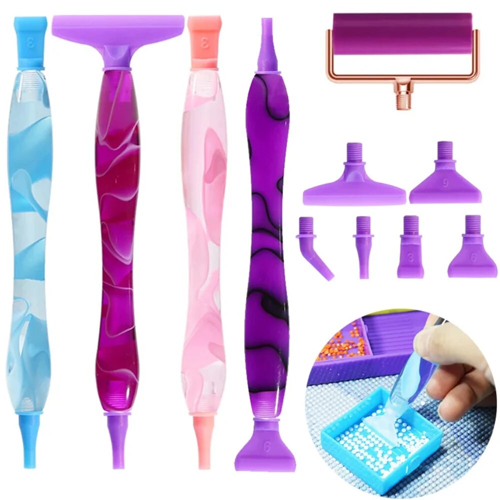 Resin Art Tool Kit - Stylo de peinture diamant 5D, stylo