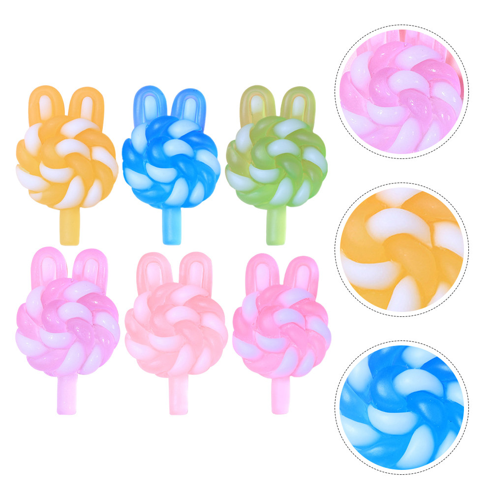 Resin Art Products - 24 Breloques Sucettes Mignonnes en Forme