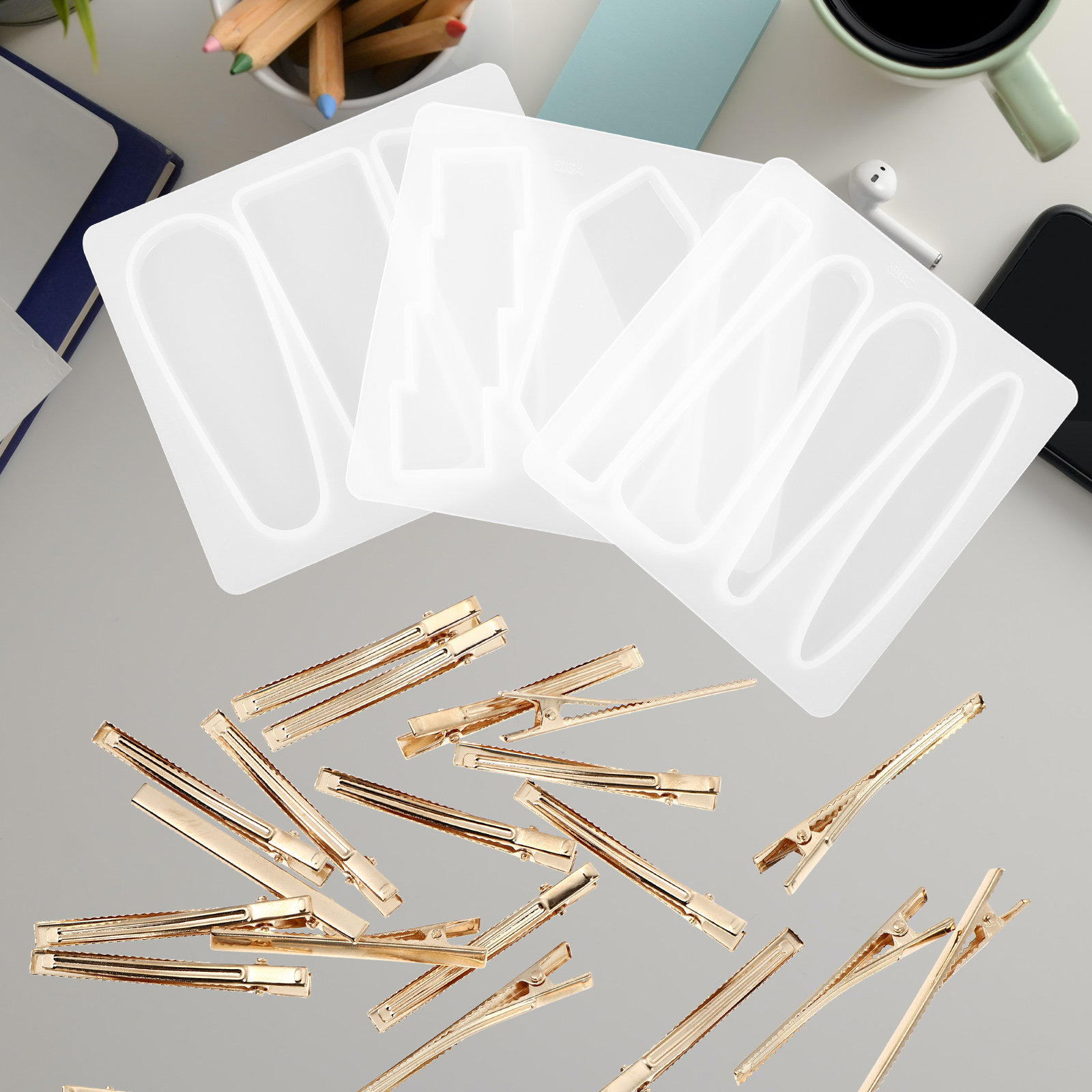 Resin Art Diy - 1 ensemble de moules en silicone