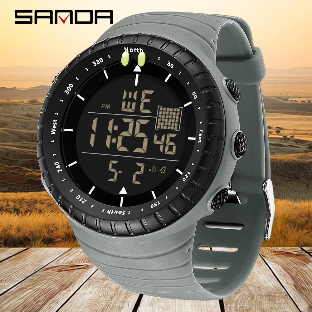 Resin Art Underwater - Montre électronique pour homme SANDA New