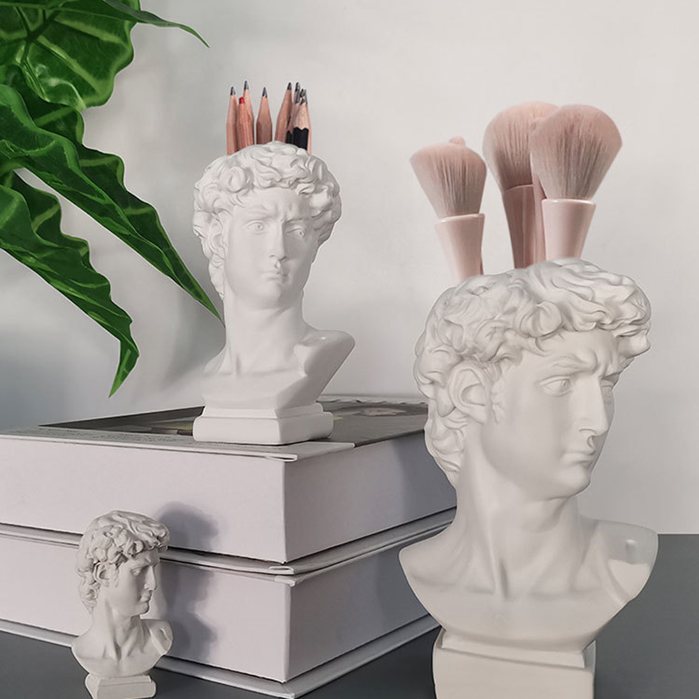 Resin Art Design - Porte-stylo créatif, pot de fleurs artistique,