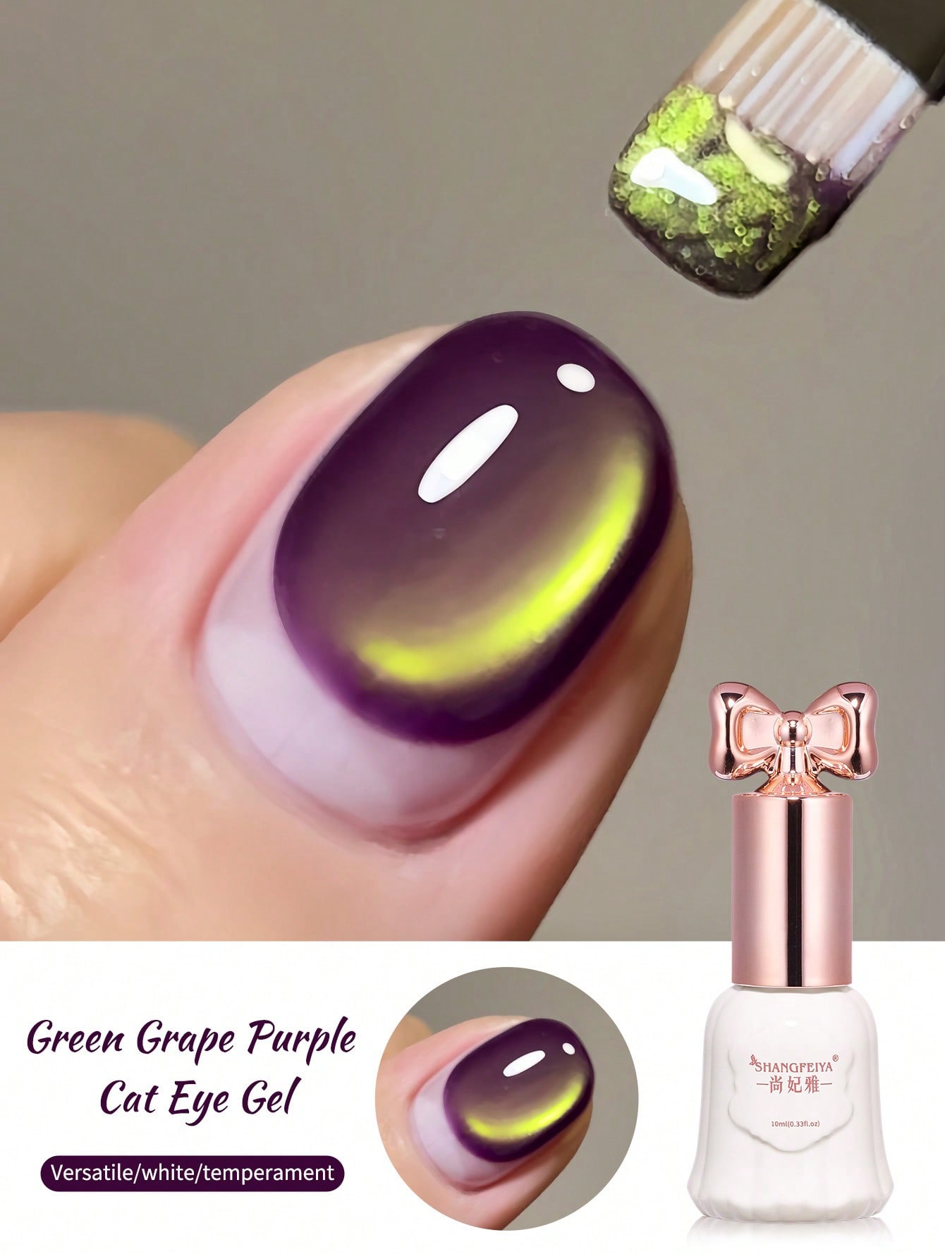Resin Art Purple - Vernis à ongles gel effet œil