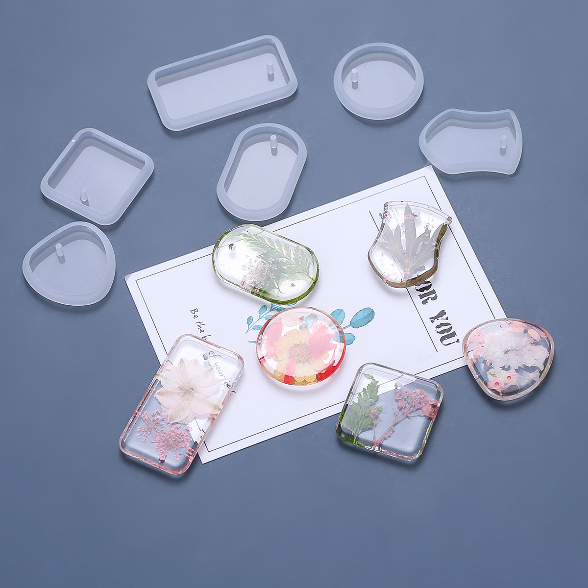 Resin Art Jewellery - Ensemble de moules en silicone pour