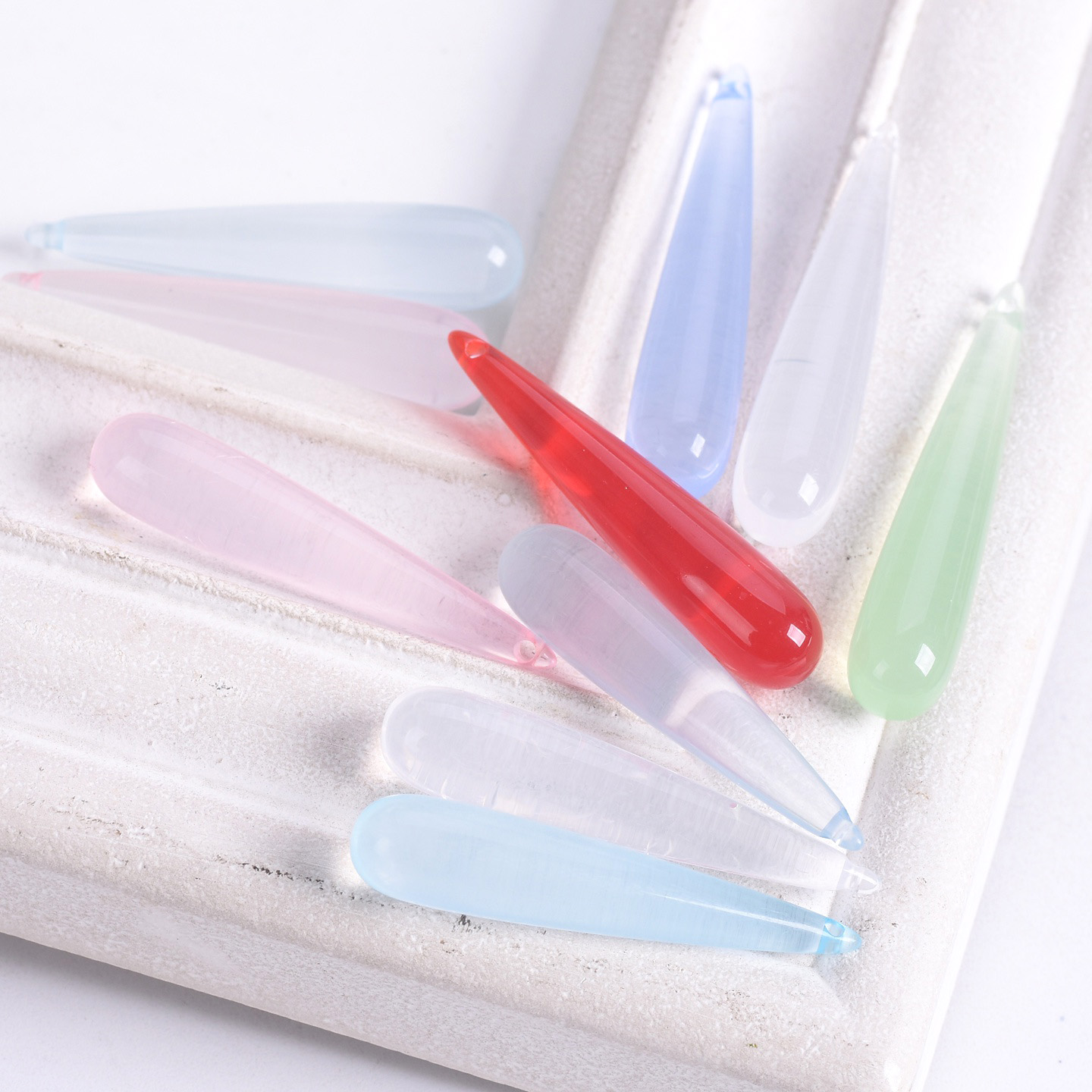 Resin Art Box - Pendentifs en résine plastique en forme