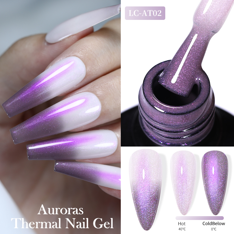 Resin Art Purple - LILYCUTE 7ML Auroras Gel thermique vernis