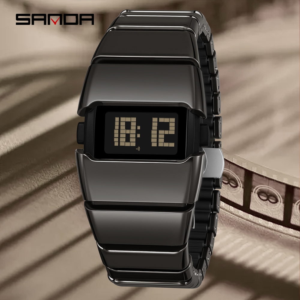 Resin Art Underwater - Montre électronique rétro SANDA Y2K, étanche