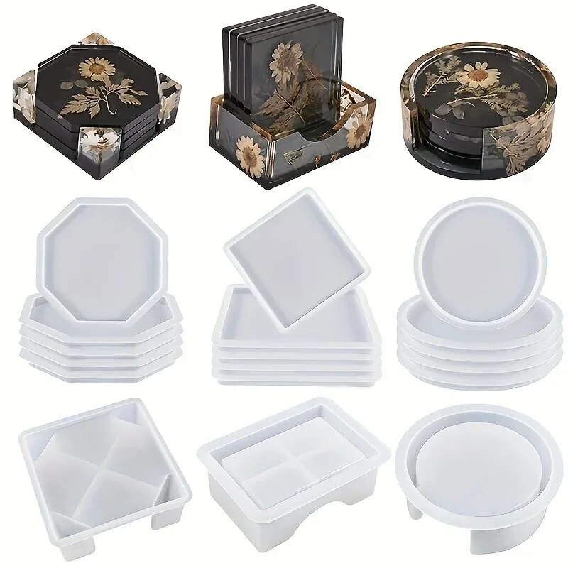 Resin Art Jewellery - Ensemble de moules en résine pour
