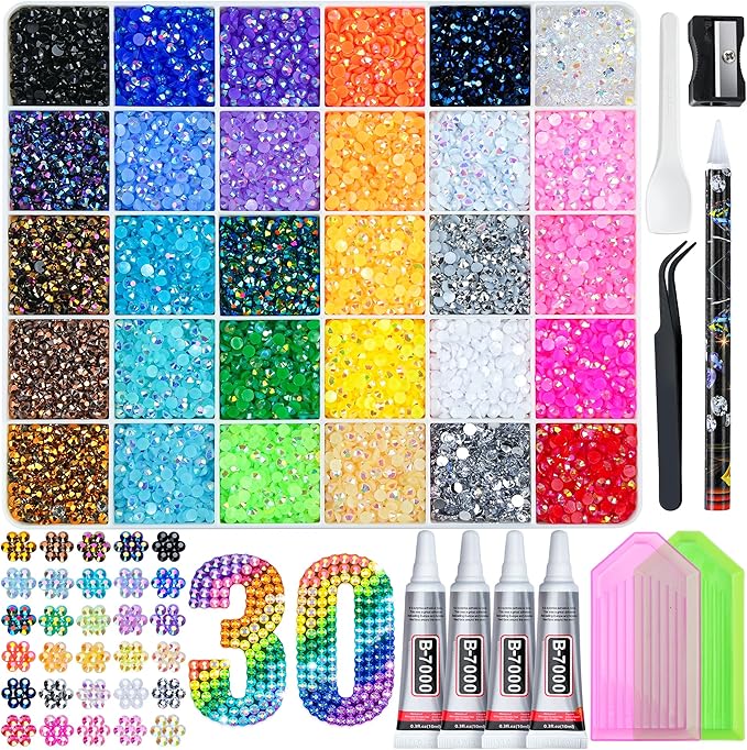 Resin Art Tool Kit - Kit de strass en résine, 30