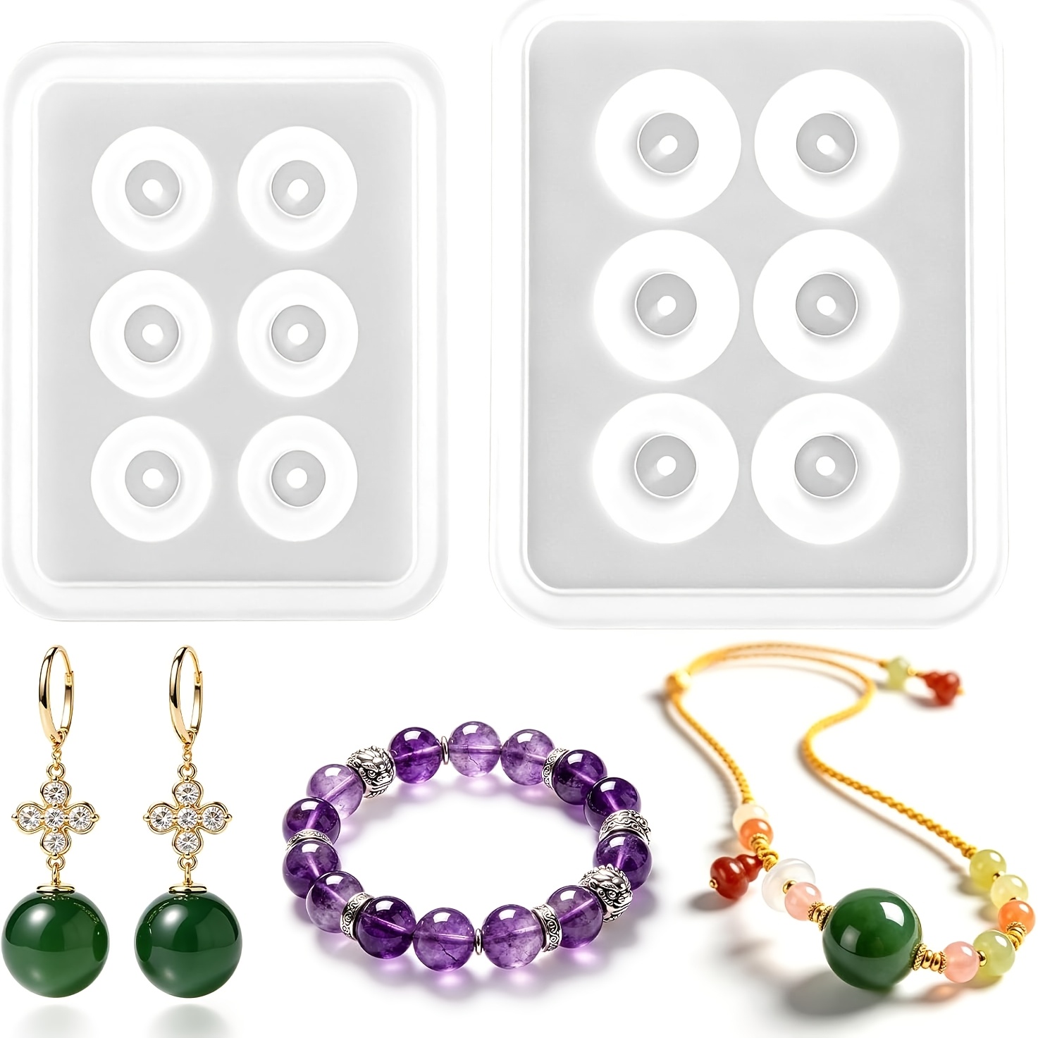 Deux moules sphériques perforé - Resin Art Jewellery avis et prix