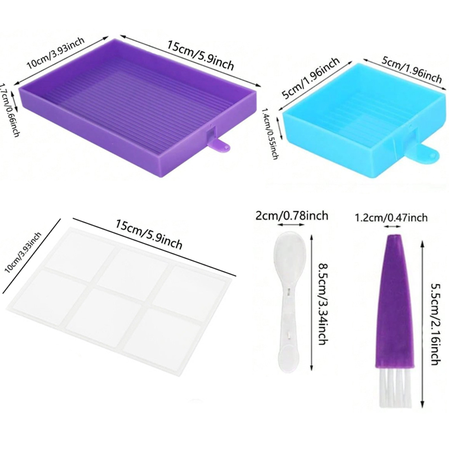 Palette à 6 compartiments avec - Resin Art Tool Kit avis et prix