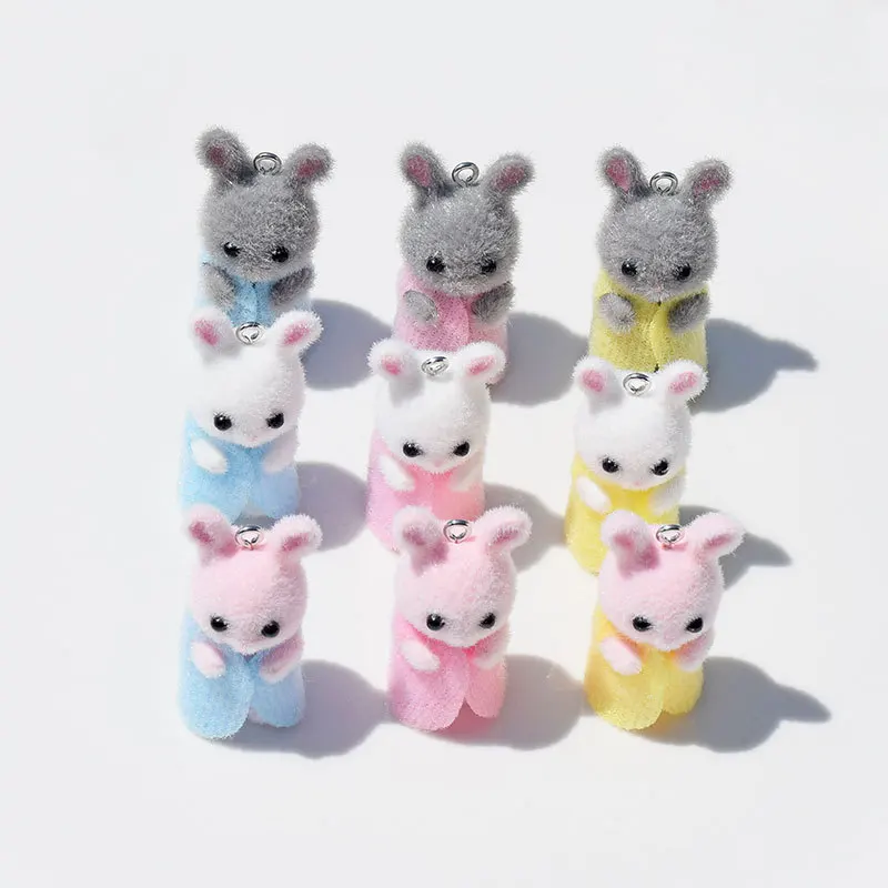 Breloques lapin en résine floq - Resin Art Box avis et prix