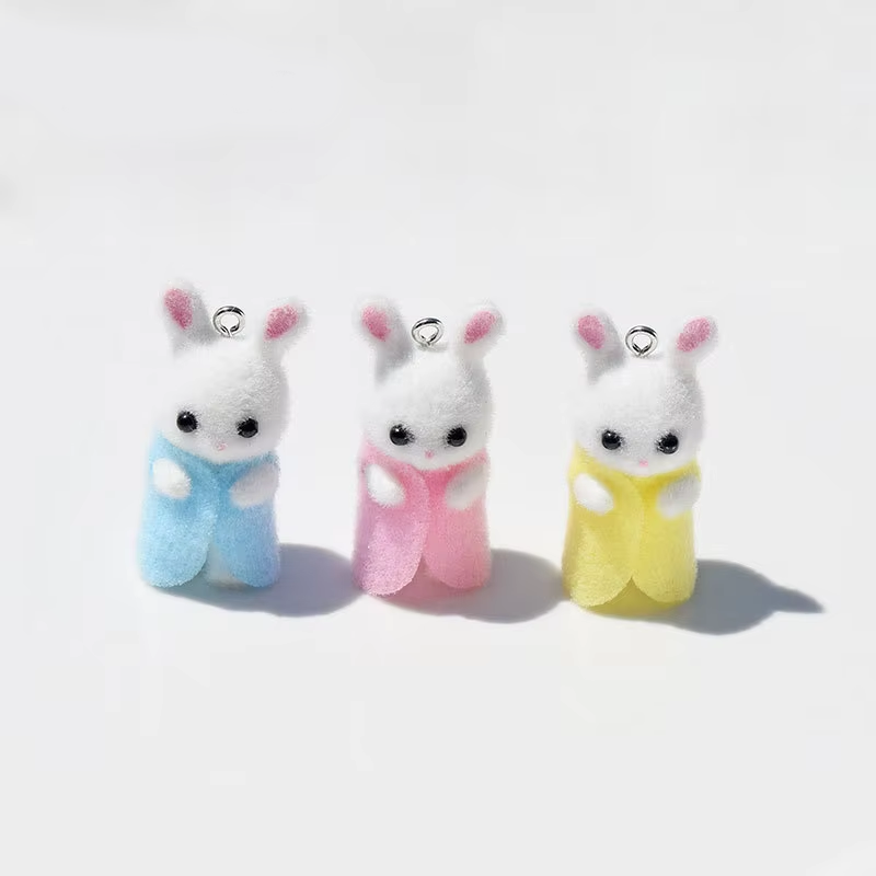 Breloques lapin en résine floq - Resin Art Box avis et prix