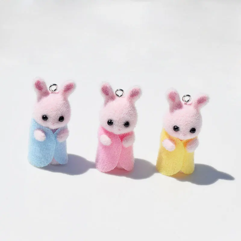 Breloques lapin en résine floq - Resin Art Box avis et prix