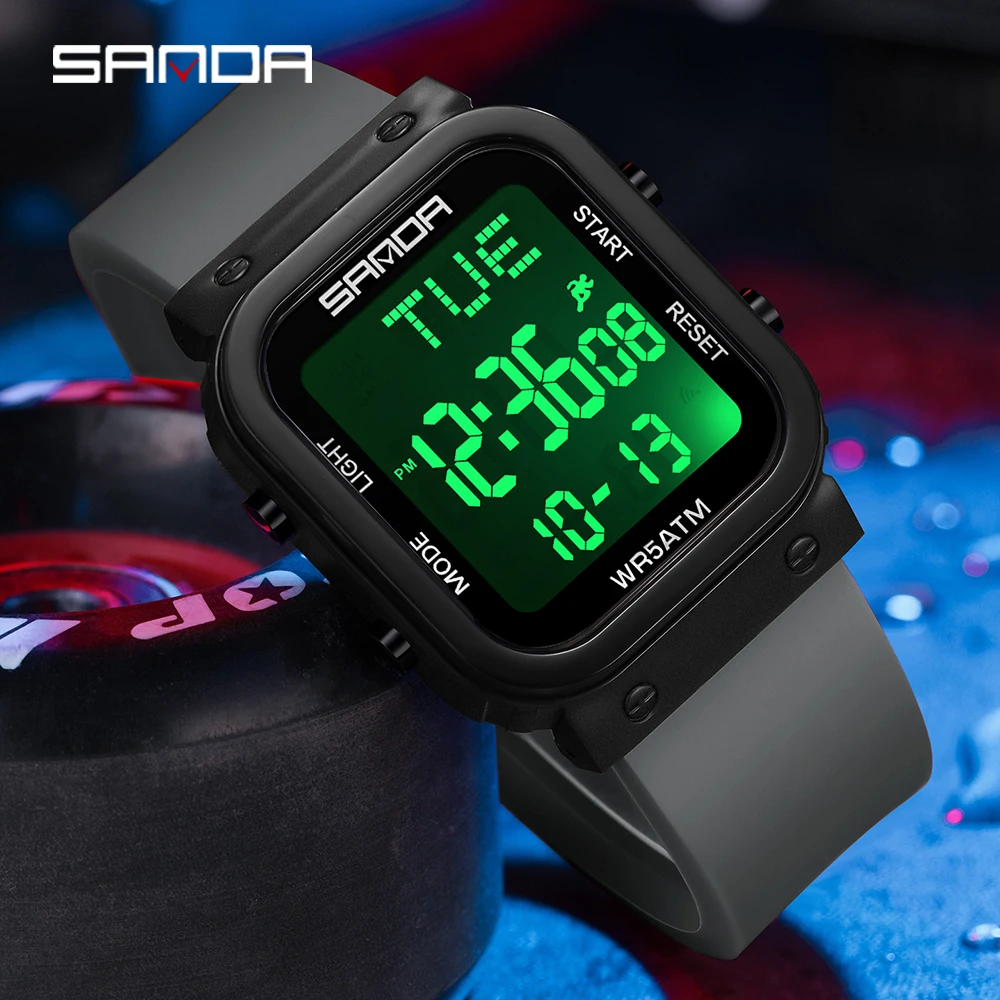 Montre numérique SANDA pour ho - Resin Art Underwater avis et prix