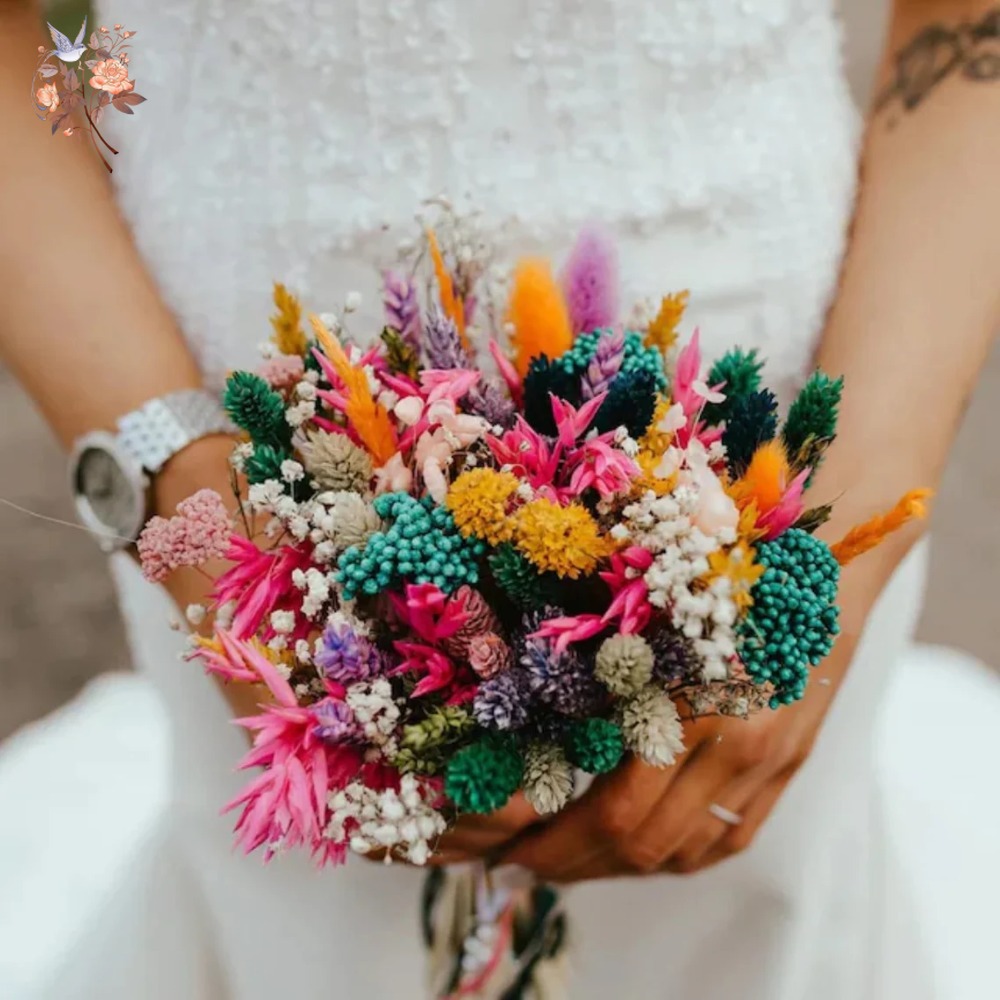 Bouquet de mariage de fleurs s - Dried Flower Pressed avis et prix
