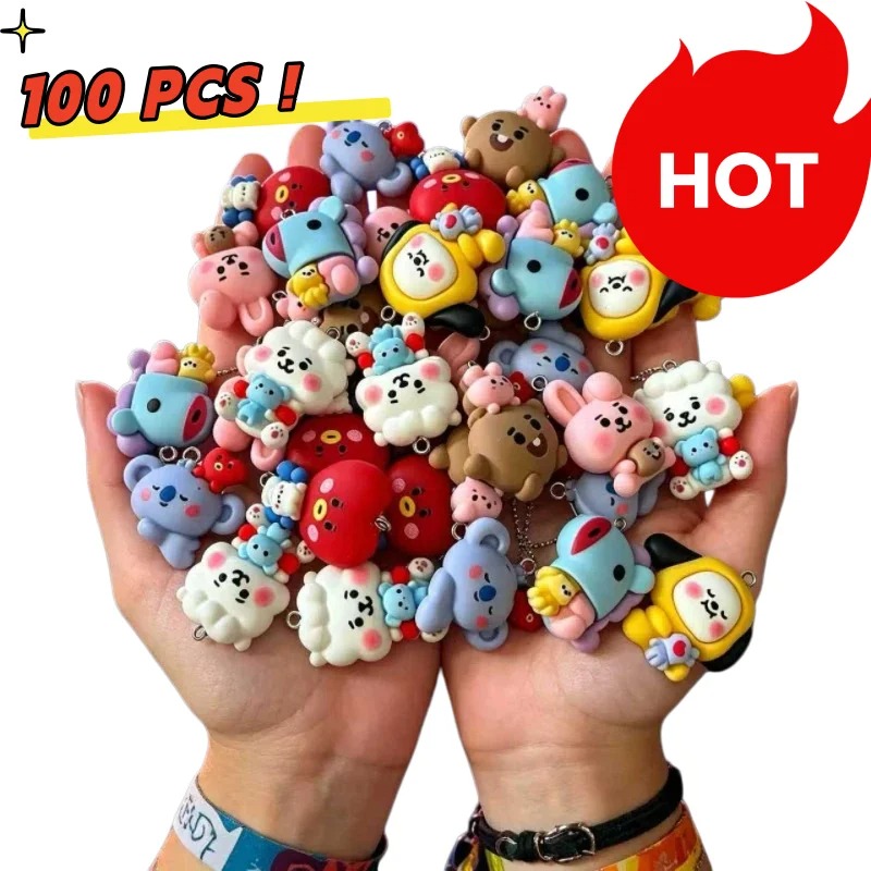 Breloques en résine BT21, 7 pi - Resin Art Products avis et prix