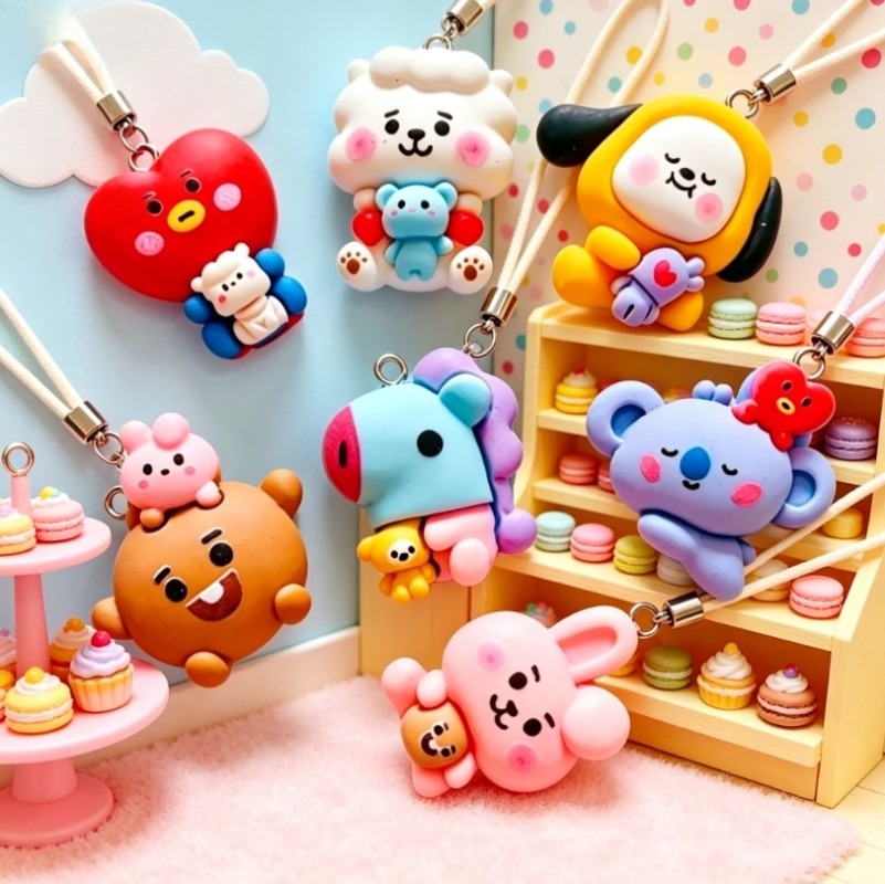 Breloques en résine BT21, 7 pi - Resin Art Products avis et prix