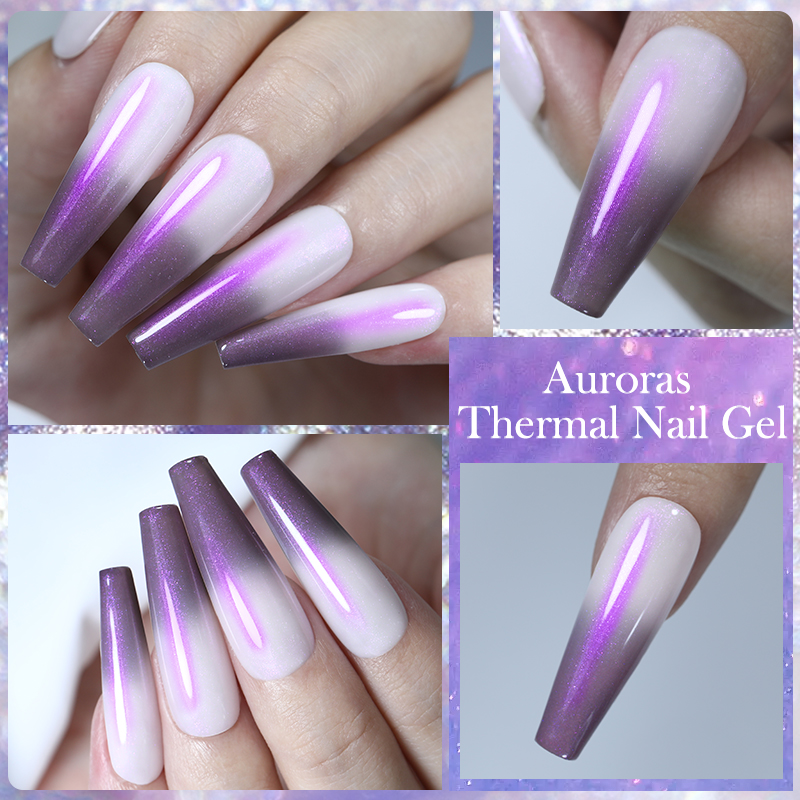 LILYCUTE 7ML Auroras Gel therm - Resin Art Purple avis et prix