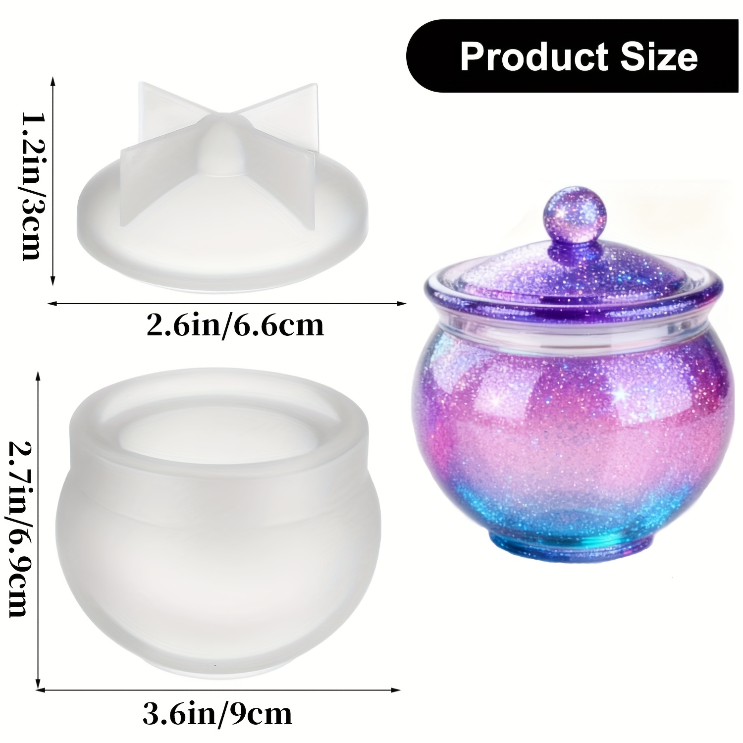 1 jeu de moules ronds en résin - Resin Art Jewellery avis et prix