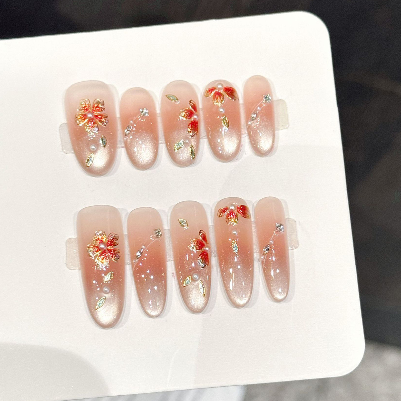 10 pièces faux ongles faits à  - Resin Art Design avis et prix
