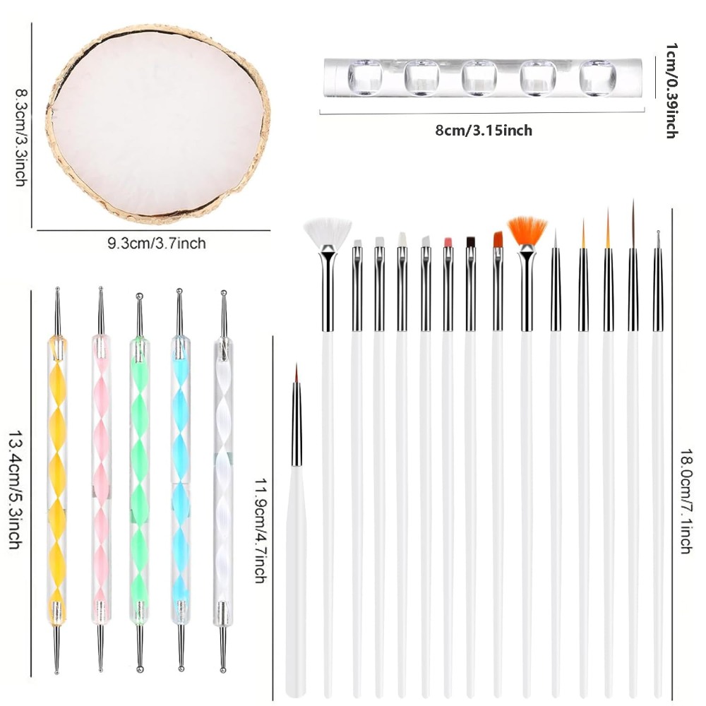Kit de 22 pinceaux pour nail a - Resin Art Tool Kit avis et prix