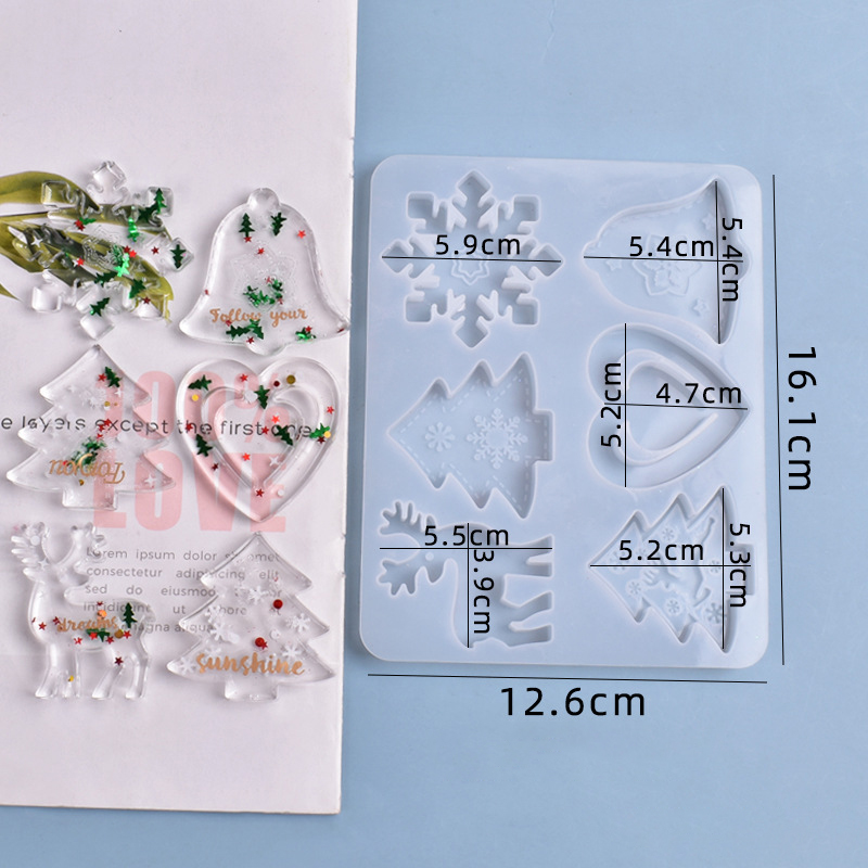 Moule de noël en résine époxy  - Resin Art Jewellery avis et prix